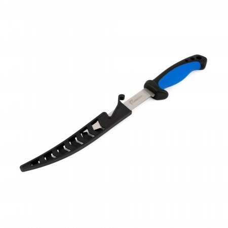 Нож разделочный "СЛЕДОПЫТ", прорезиненная ручка, дл. клинка 127 мм, в чехле.