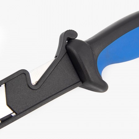 Нож разделочный "СЛЕДОПЫТ", прорезиненная ручка, дл. клинка 127 мм, в чехле.