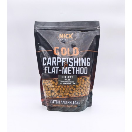 Прикормка рыболовная пеллетс NICK BAITS GOLD "OILED 10 мм" Тигровый орех; 1 кг