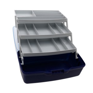 Ящик FLAGMAN 3х-полочный (прозрач крышка) (360*215*195)