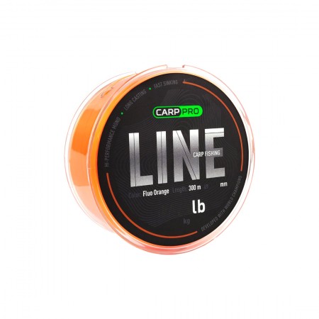 Леска CARP PRO LINE Fluo Orange 300м 0,261мм