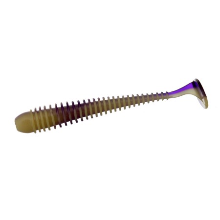 Виброхвост FLAGMAN Mystic Fish 4'' #0527 Violet/Lime Chartreuse