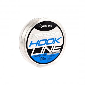 F-FISHING Леска Impresa Hook Line Clear 100м 0,128мм 1,36кг 3lb