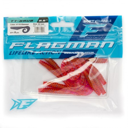 Твистер FLAGMAN TT-Grub 2.5'' #110 Glamour