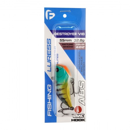 Воблер FLAGMAN Destroyer Vib 55S 55mm 12.8gr цвет 482