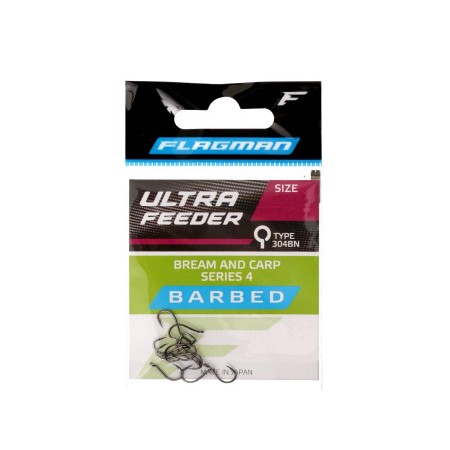 Крючки FLAGMAN Ultra Feeder Bream and Carp Series 4 №12 12 шт.