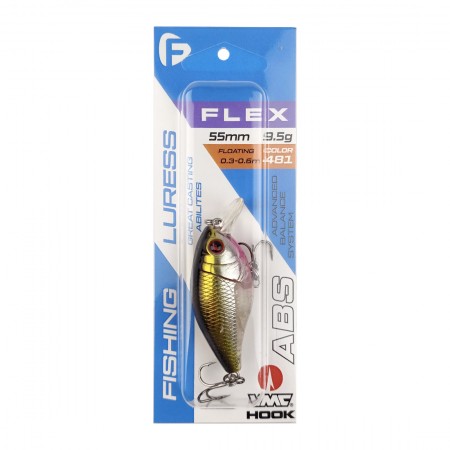 Воблер FLAGMAN Flex 55F 0.3-0.6m 9,5g цвет 481 Воблер FLAGMAN Flex 55F 0.3-0.6m 9,5g цвет 481
