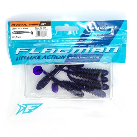 Виброхвост FLAGMAN Mystic Fish 3'' #105 Violet