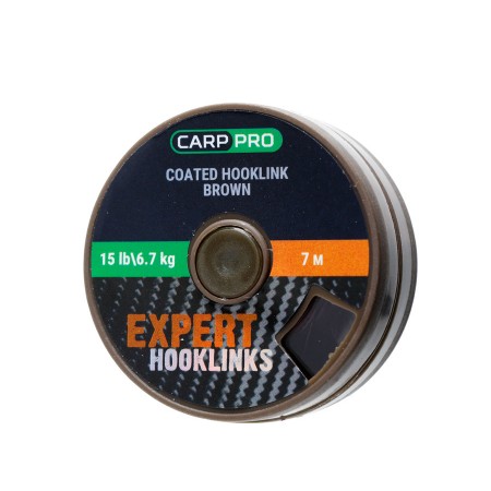 Поводковый в оболочке CARP PRO 15LB 7M коричневый