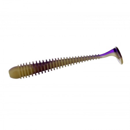 Виброхвост FLAGMAN Mystic Fish 4'' #0527 Violet/Lime Chartreuse