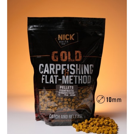 Прикормка рыболовная пеллетс NICK BAITS GOLD "FF 10 мм" Тигровый орех; 1 кг