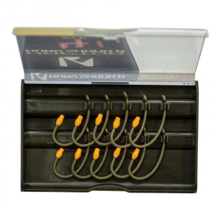 Крючок KORDA Kaptor Kurv Shank Barbless Gravel №4 безбородый
