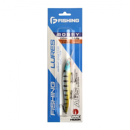 Воблер F-FISHING Bossy 110F-DR 110мм 14,4г 1,0-2,5м 482 Плавающий