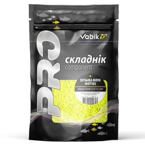 6524 Компонент прикормки рыболовный Vabik Печиво флуо желтое 750г BIG PACK