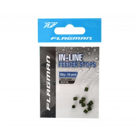 Стопор FLAGMAN Feeder Stops зеленый L 3,5x4мм 10шт
