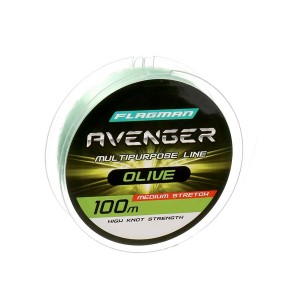 Леска FLAGMAN Avenger Olive Line 100m 0,20mm