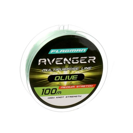 Леска FLAGMAN Avenger Olive Line 100m 0,20mm