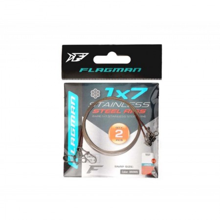 Поводок FLAGMAN X7 10кг 25см 2шт Поводок FLAGMAN X7 10кг 25см 2шт