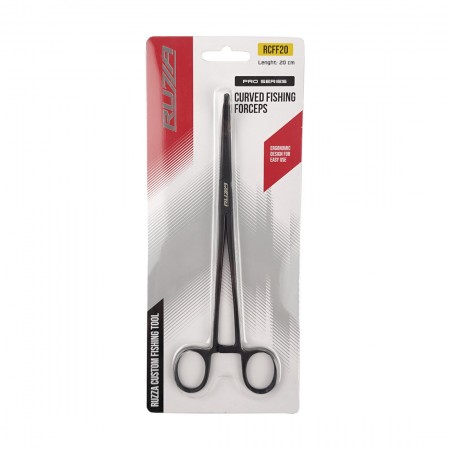 RUZZA Корцанг изогнутый с тефлоновым покрытием 20см