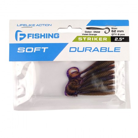 Твистер FLAGMAN Striker 2,5'' #0502 Violet Orange