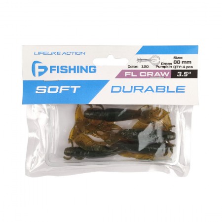 Рак FLAGMAN FL Craw 3,5" #120 Green Pumpkin