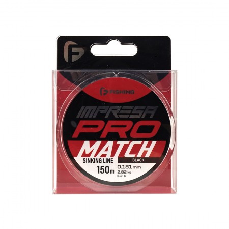 F-FISHING Леска Impresa Pro Match Black 150м 0,181мм 2,82кг 6,2lb