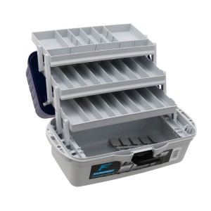 Ящик FLAGMAN 3х полочный (непрозр. крышка) (450*225*240)