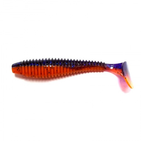 Виброхвост FLAGMAN Mystic Fish Fat 3,3" #0502 Violet / Orange