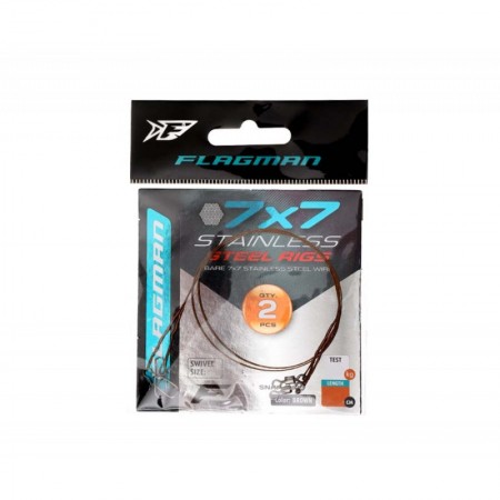 Поводок FLAGMAN X49 10кг 30см 2шт (уп10шт)