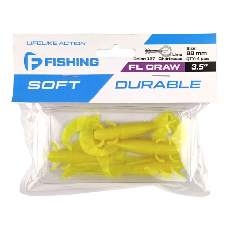 Рак FLAGMAN FL Craw 3,5" #127 Lime Chartreuse