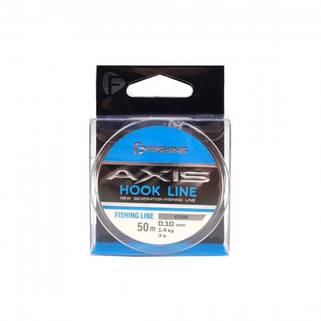 F-FISHING Леска Axis Hook Line Clear 50м 0,10мм 1,4кг 3lb