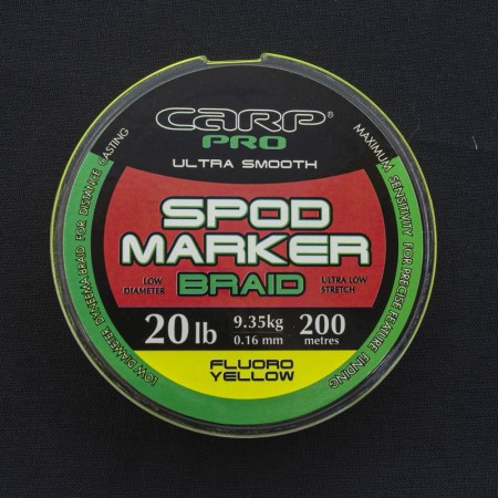 Шнур CARP PRO Spod and Marker Braid 0.16мм 200м Yellow