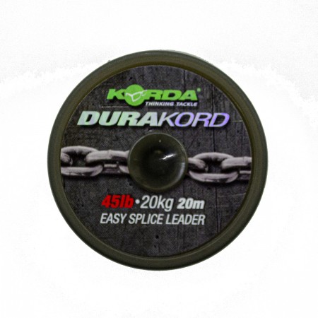 Шок-лидер KORDA Dura Kord Dyneema Spliceable Leader 45lb 20м Шок-лидер KORDA Dura Kord Dyneema Spliceable Leader 45lb 20м