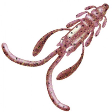 Приманка ZUB NIMFA 35мм (1,4") -12шт, (цвет 504) красный с блестками