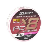 Шнур RUZZA X8 PC 150м Pink 0,148мм 5,9кг/13lb