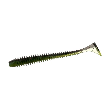 Виброхвост FLAGMAN Mystic Fish 4'' #1816 Black/Chartreuse