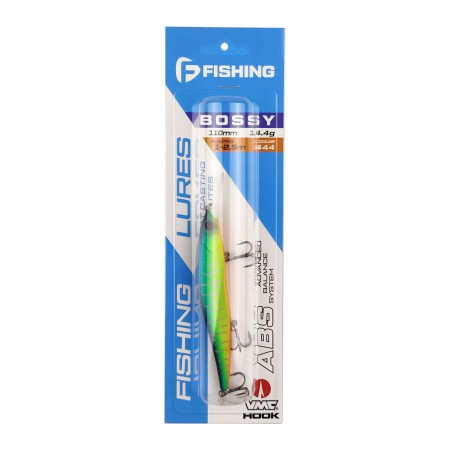 Воблер FLAGMAN Bossy 110F-DR 110mm 14.4gr 1-2.5м цвет 444