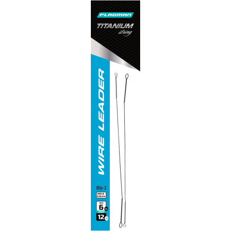 Поводок-скрутка FLAGMAN Wire Leader Titan 6кг 12см 0,25мм 2шт