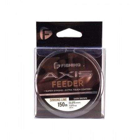 F-FISHING Леска Axis Feeder Line Dark Brown 150м 0,25мм 7,25кг 16lb F-FISHING Леска Axis Feeder Line Dark Brown 150м 0,25мм 7,25кг 16lb