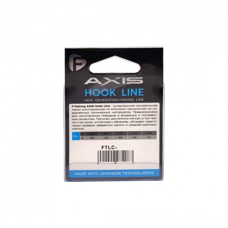 F-FISHING Леска Axis Hook Line Clear 25м 0,14мм 2,15кг 5,5lb
