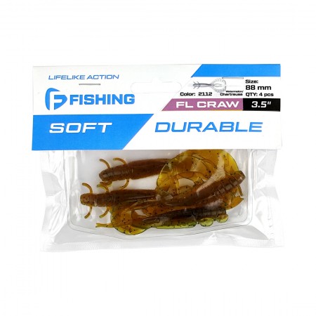 Рак FLAGMAN FL Craw 3,5" #2112 Watermelon/Chartreuse