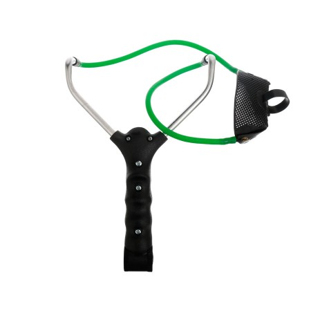 Рогатка FLAGMAN с системой регулировки дальности 7 мм+ 4 стяжки Made in Italy