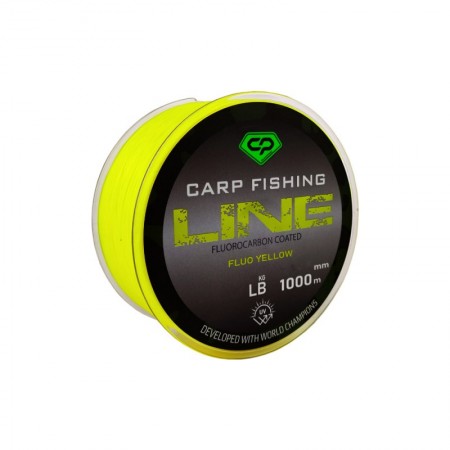 Леска CARP PRO LINE Fluorocarbon Coated Fluo Yellow 1000м 0,309мм