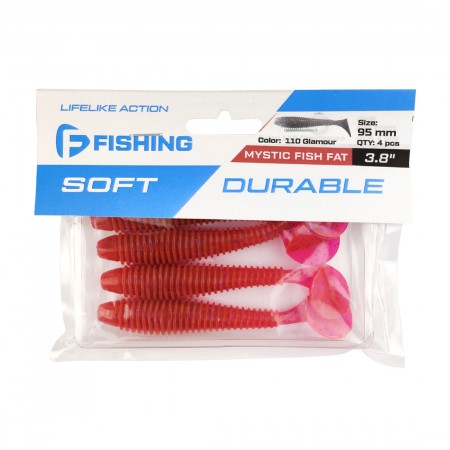 Виброхвост FLAGMAN Mystic Fish Fat 3,8'' #110 Glamour