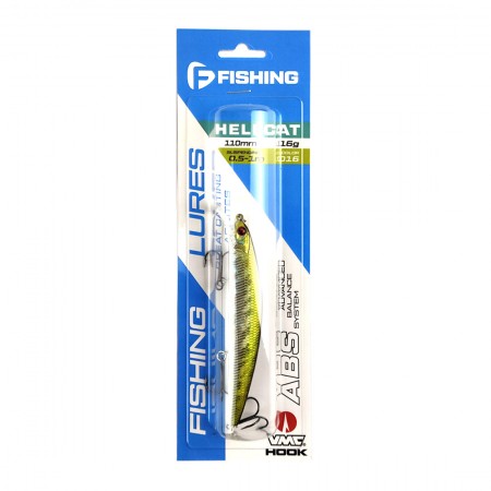 Воблер F-FISHING Hellcat 110SP 110мм 16г 0,5-1,0м 016 Суспендр