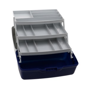 Ящик FLAGMAN 3х-полочный (непрозр. крышка) (360*215*195)