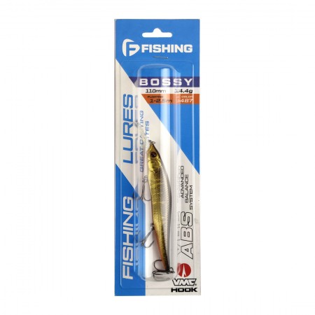 Воблер F-FISHING Bossy 110F-DR 110мм 14,4г 1,0-2,5м 487 Плавающий
