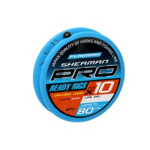 Готовые поводки FLAGMAN Sherman Pro Crucian Carp Ready Rigs 0,148mm, #10,80cm