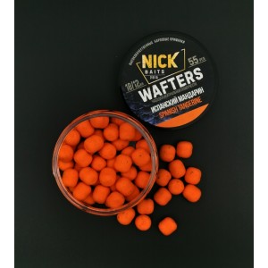 Насадка рыболовная NICK BAITS "WAFTERS 10/12 мм" Испанский мандарин; банка 55 шт