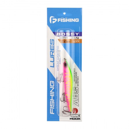 F-FISHING Воблер Bossy 110F-DR 110мм 14,4г 1,0-2,5м 477 Плавающий F-FISHING Воблер Bossy 110F-DR 110мм 14,4г 1,0-2,5м 477 Плавающий